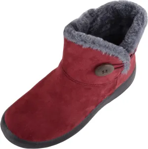 ABSOLUTE FOOTWEAR Womens Lightweight Faux Suede Faux Fleece Slip On Zip Up Ankle Boots