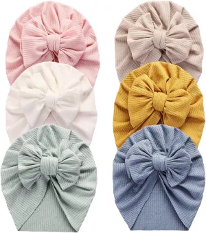 Baby Turban Newborn Baby Girl Hospital Hat Nursery Beanie Headwrap Bohemia Donuts Cap