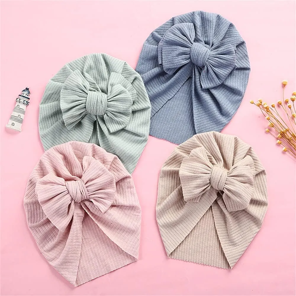 Baby Turban Newborn Baby Girl Hospital Hat Nursery Beanie Headwrap Bohemia Donuts Cap