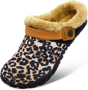 Besroad Womens Mens Furry Slides House Slippers Fuzzy Fluffy Bedroom Cozy Memory Foam Slippers Clogs