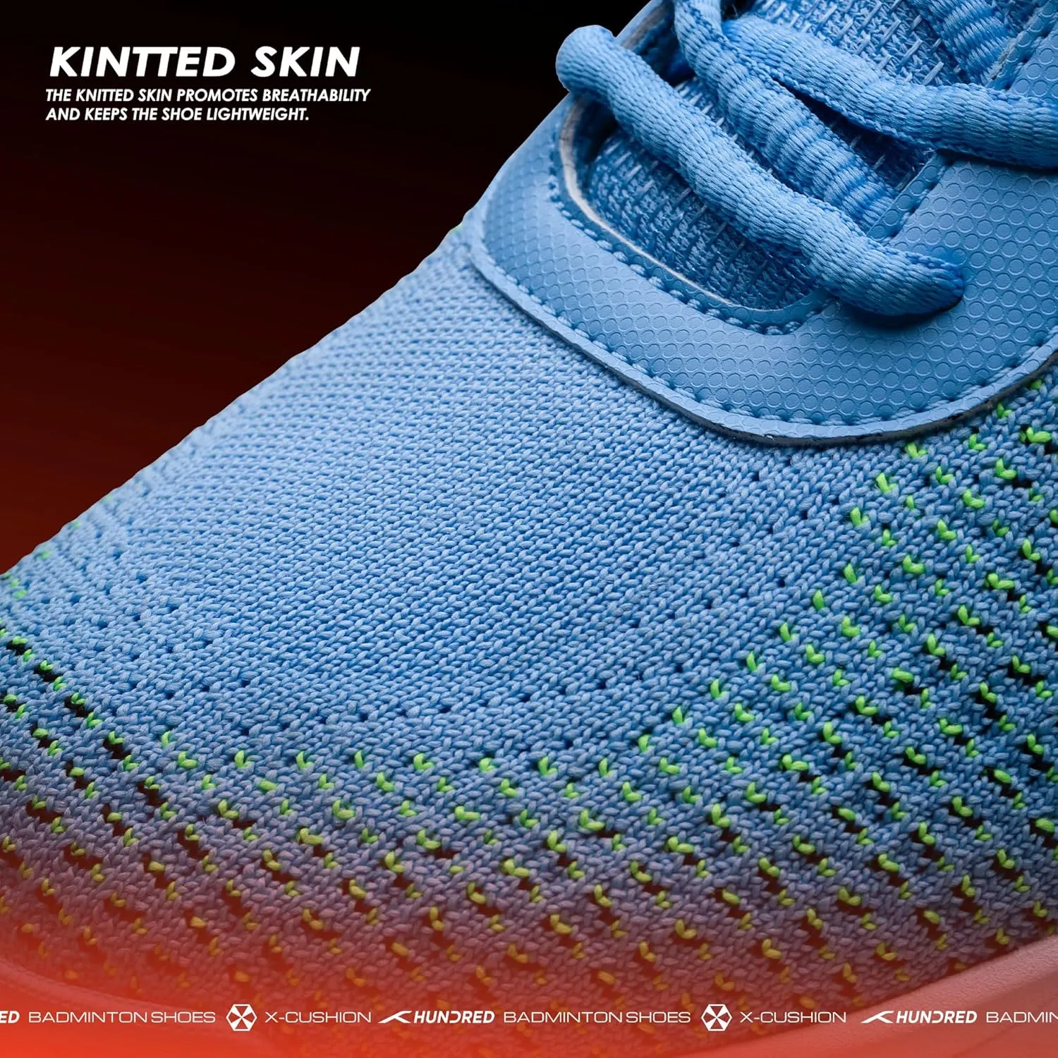 Blade Lite Non Marking Badminton Shoes | Unisex | Material: Knitted Upper & Rubber Sole | Perfect for Squash, Table Tennis, Volleyball, Basketball