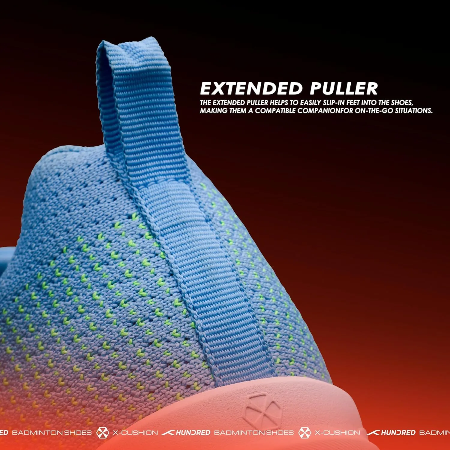 Blade Lite Non Marking Badminton Shoes | Unisex | Material: Knitted Upper & Rubber Sole | Perfect for Squash, Table Tennis, Volleyball, Basketball