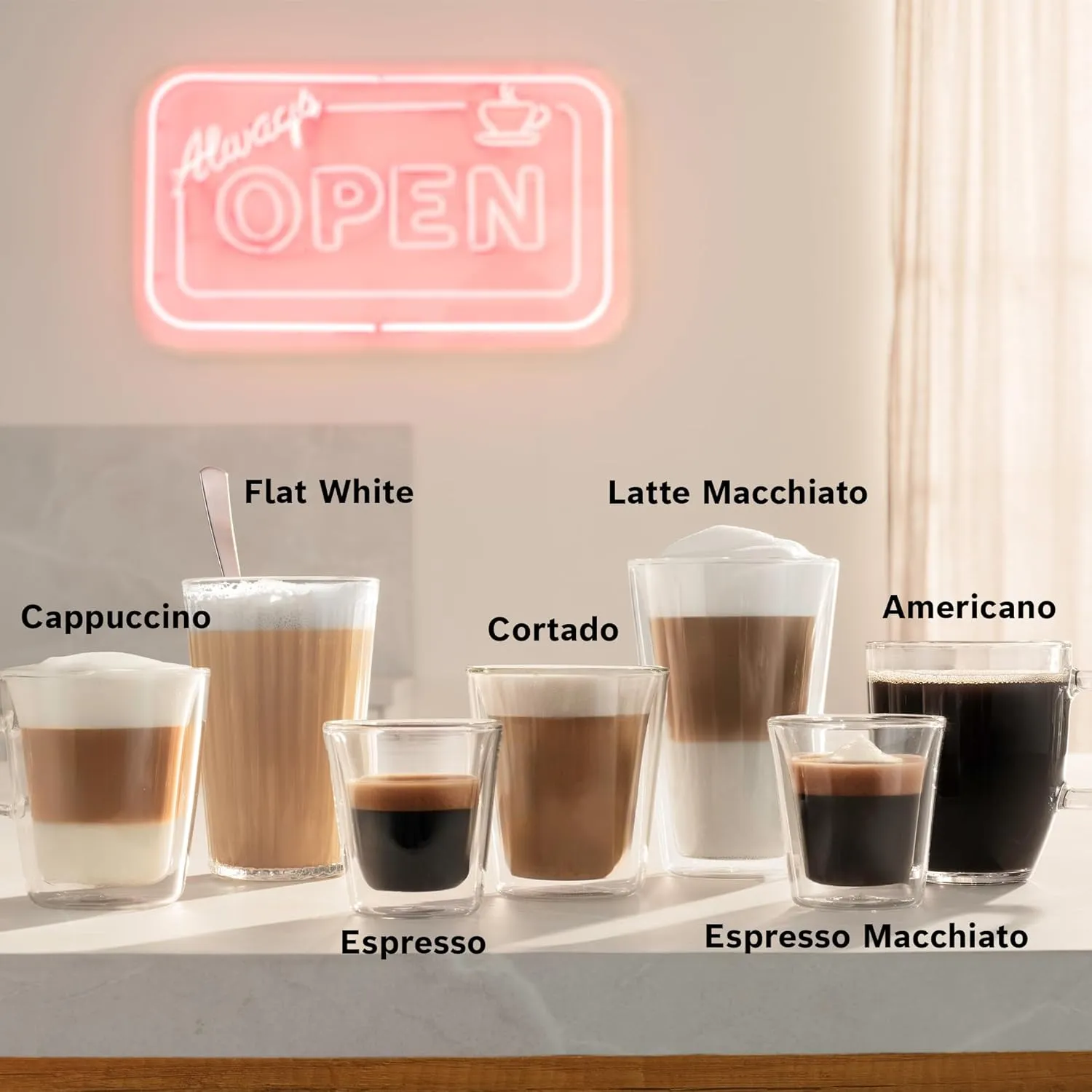 Bosch TPU60501 800 Series VeroCafe Fully Automatic Espresso Machine with Home Connect, Glass Milk Container, 36 Beverage Varieties with Coffee World, Double Cup, in Metallic Silver