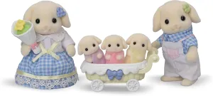 Calico Critters Flora Rabbit Family - Set of 5 Collectible Doll Figures for Children Ages 3 