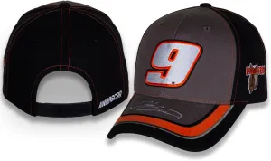 Chase Elliott #9 NASCAR 2024 Hooters Element Snapback Black Gray Racing Snapback Hat