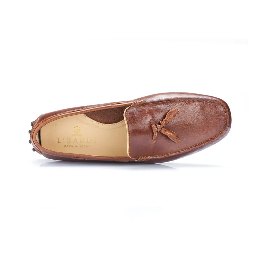 Chestnut Shrunken Baby Calf Leather With Tassel