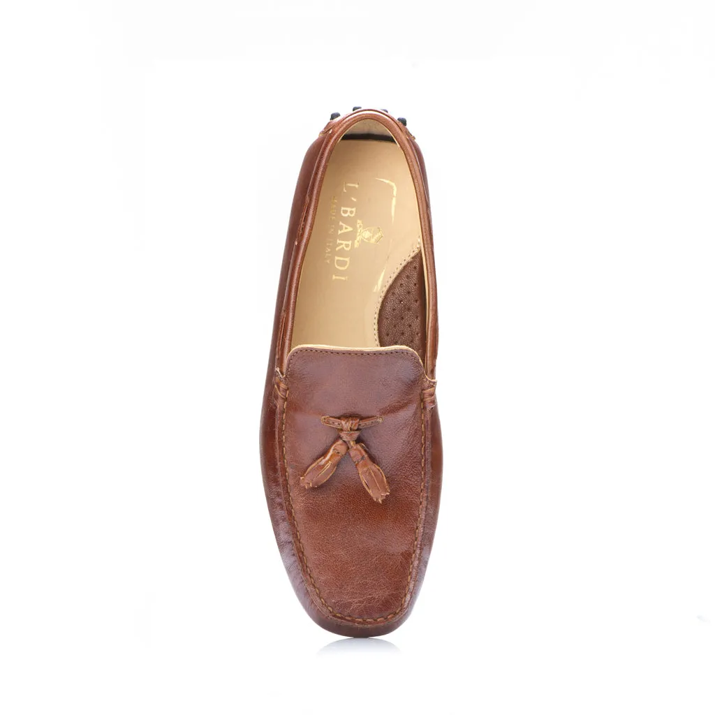 Chestnut Shrunken Baby Calf Leather With Tassel