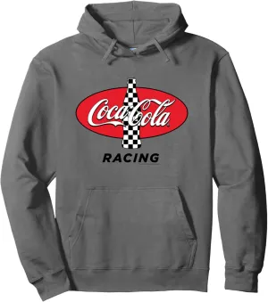 Coca-Cola Racing Red Checkered Vintage Pullover Hoodie
