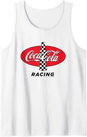 Coca-Cola Racing Red Checkered Vintage Tank Top