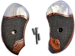 Compatible Replacement for Bond Arms Derringer Premium XL Grips Solid Wood & Pearl Accent