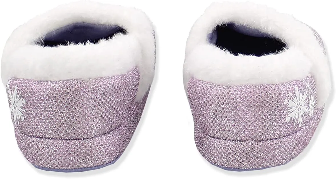 Disney Frozen 2 Elsa Anna Girls Toddler Plush A-Line Slippers