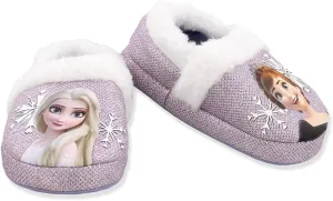 Disney Frozen 2 Elsa Anna Girls Toddler Plush A-Line Slippers