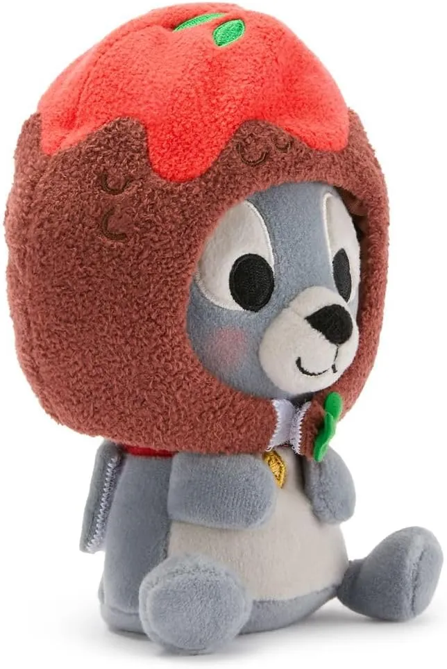 DISNEY STORE Official Mini Mix-Its Plushies – Tramp - Cute Stuffed Animals - Mix & Match Detachable Hats - Hook and Loop Strap - Plush Toys for Kids and Collectors, 7 Inch