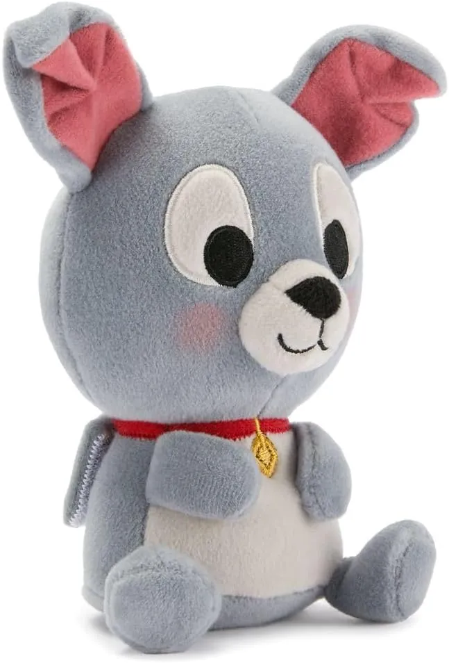 DISNEY STORE Official Mini Mix-Its Plushies – Tramp - Cute Stuffed Animals - Mix & Match Detachable Hats - Hook and Loop Strap - Plush Toys for Kids and Collectors, 7 Inch