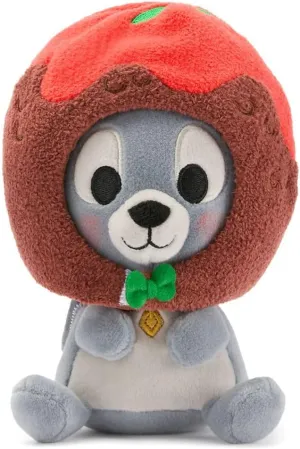 DISNEY STORE Official Mini Mix-Its Plushies – Tramp - Cute Stuffed Animals - Mix & Match Detachable Hats - Hook and Loop Strap - Plush Toys for Kids and Collectors, 7 Inch