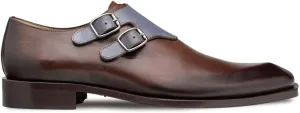 Double Buckle Duotone Monk Strap Brown/Blue / 10 ½ / Medium