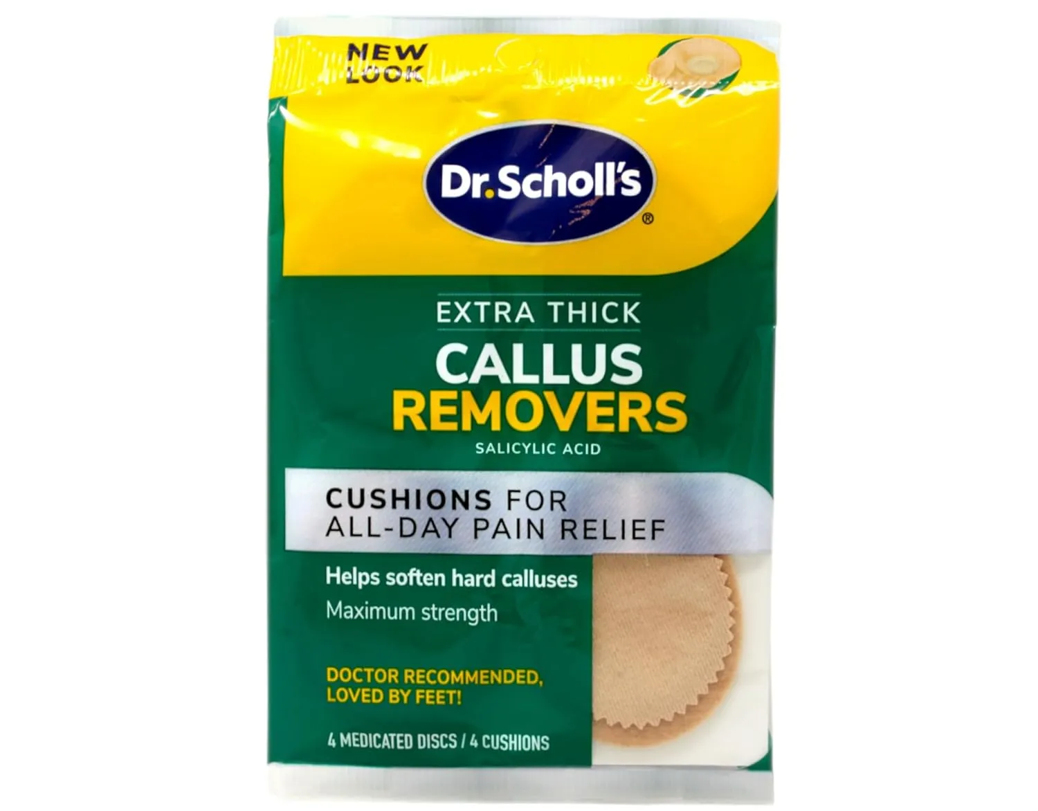 Dr. Scholl's Extra Thick Callus Removers 4 Cushions ea.(Packs of 6)