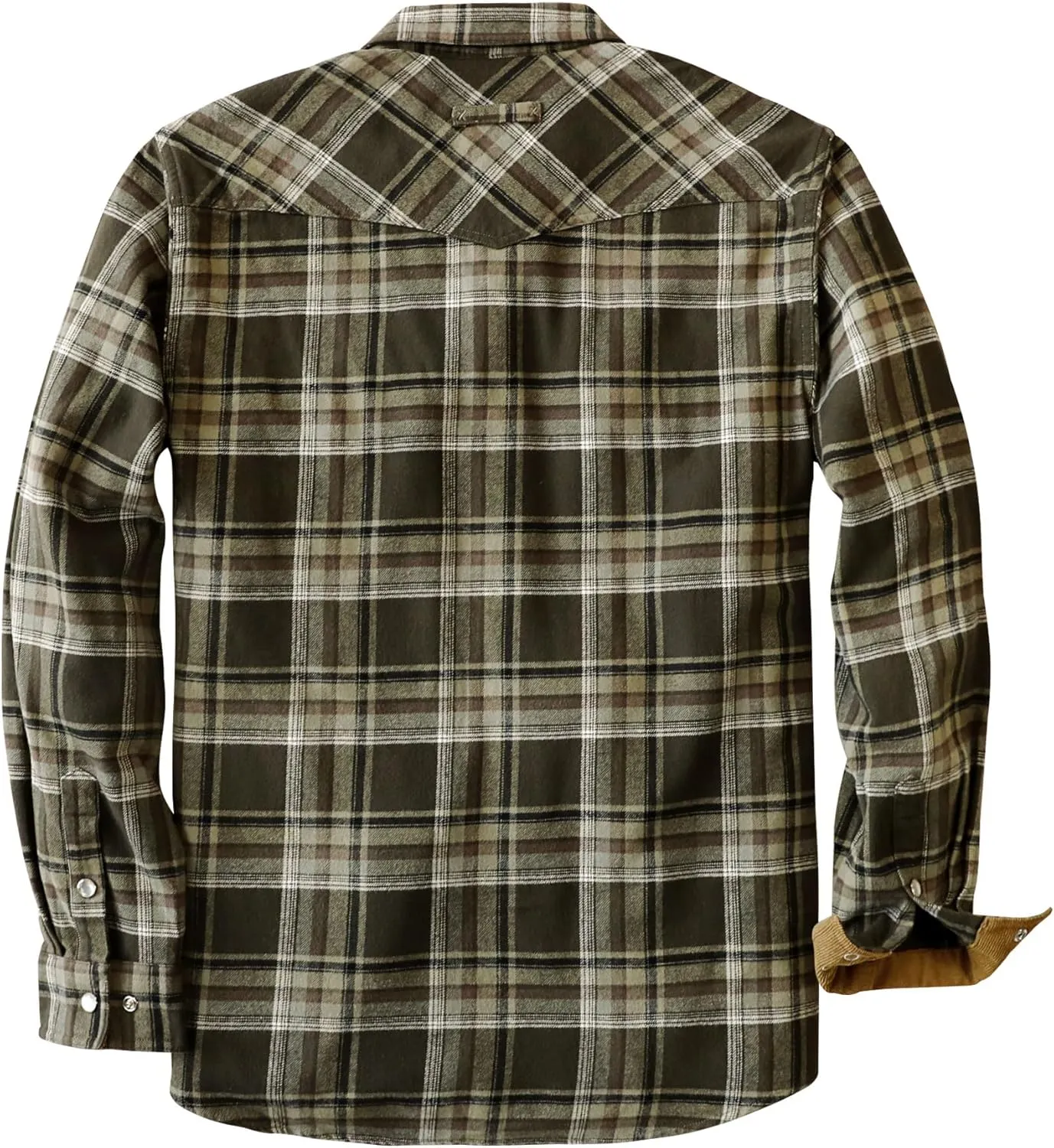 Dubinik® Mens Flannel Shirts Long Sleeve Casual Cozy Pearl Snap Shirts for Men Western Cowboy Plaid Soft Pure Cotton