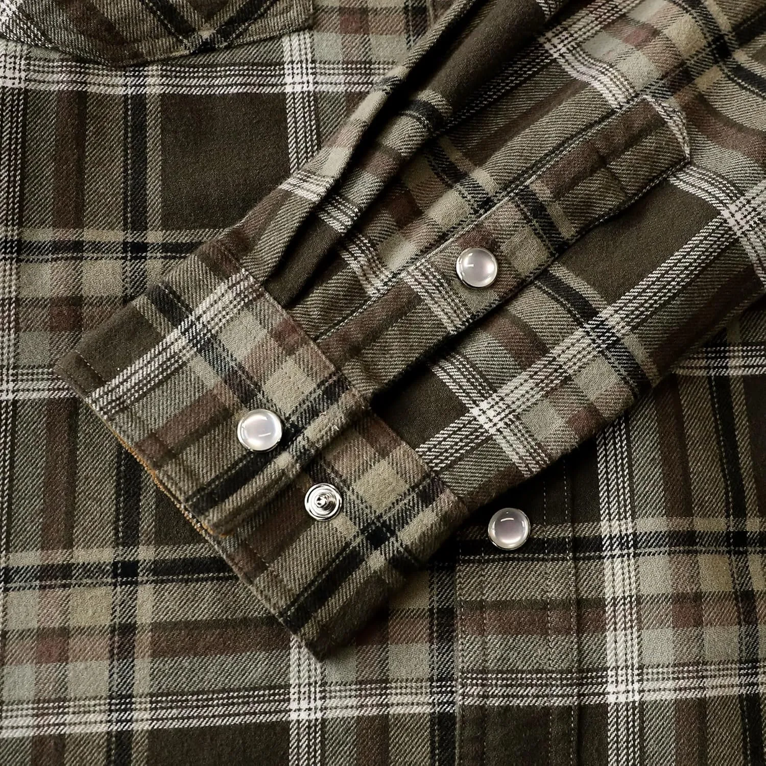 Dubinik® Mens Flannel Shirts Long Sleeve Casual Cozy Pearl Snap Shirts for Men Western Cowboy Plaid Soft Pure Cotton
