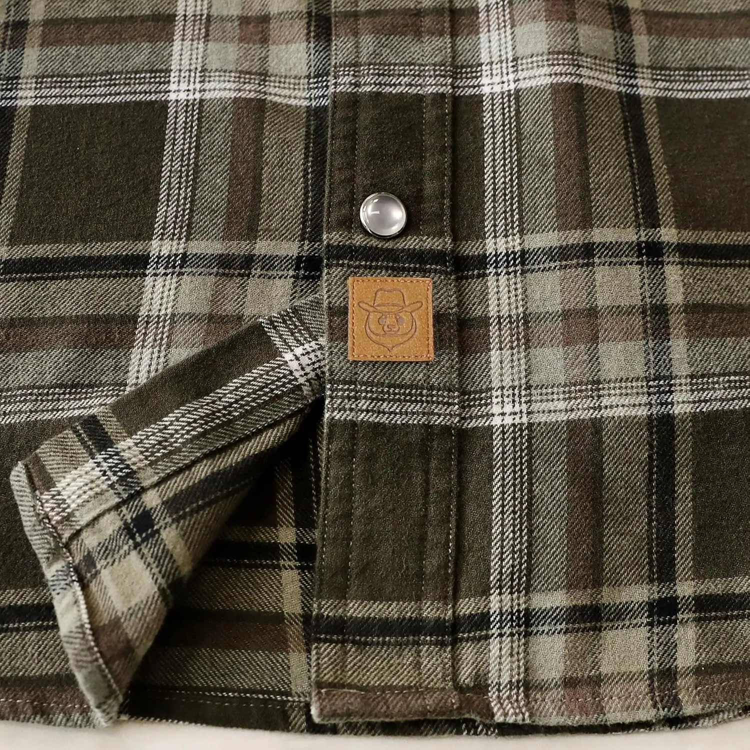 Dubinik® Mens Flannel Shirts Long Sleeve Casual Cozy Pearl Snap Shirts for Men Western Cowboy Plaid Soft Pure Cotton