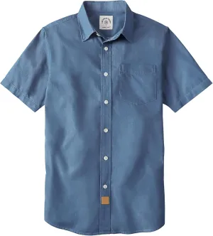 Dubinik® Mens Short Sleeve Button Down Shirts Summer Vintage Short Sleeve Button Down Men Lightweight Men's Casual Shirts