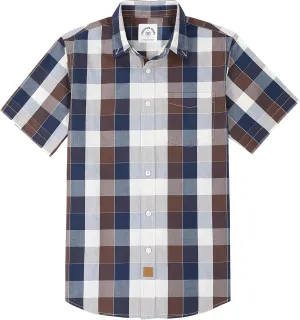 Dubinik® Mens Short Sleeve Button Down Shirts Summer Vintage Short Sleeve Button Down Men Lightweight Men's Casual Shirts