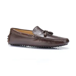 Espresso Shrunken Baby Calf Leather With Tassel