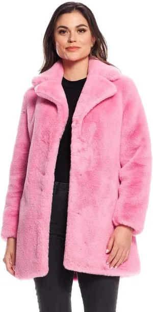 Fabulous-Furs Donna Salyers Cherry Faux Fur Le Mink Jacket