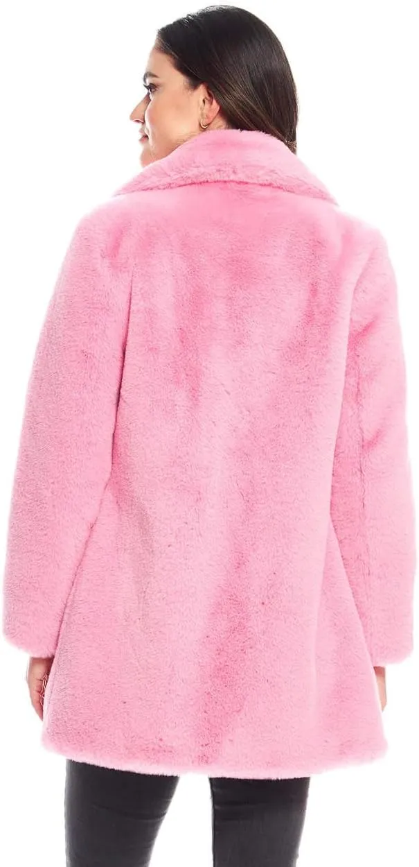 Fabulous-Furs Donna Salyers Cherry Faux Fur Le Mink Jacket