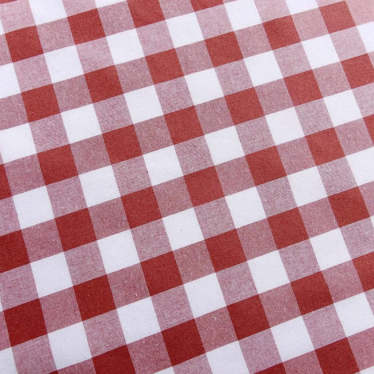 Farmhouse Curtains, Buffalo Plaid Drapes, Classic Country Plaid Gingham Checkered Design, Farmhouse Decor, Window Curtain Treatments 42" x 63" Single Panel, Burgundy