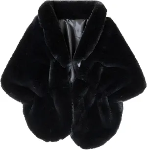 Faux Fur Shawls and Wraps For Women Stole Bridal Bridesmaids Warm Womens Cloak Cape Coat For Wedding Party