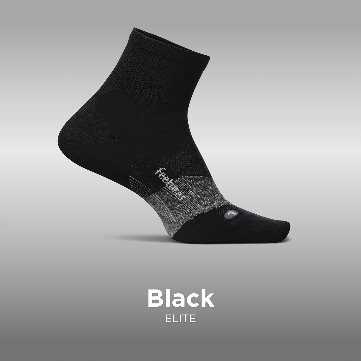Feetures Elite Ultra Light Cushion Quarter - Sport Sock with Targeted Compression - (1 Pair)