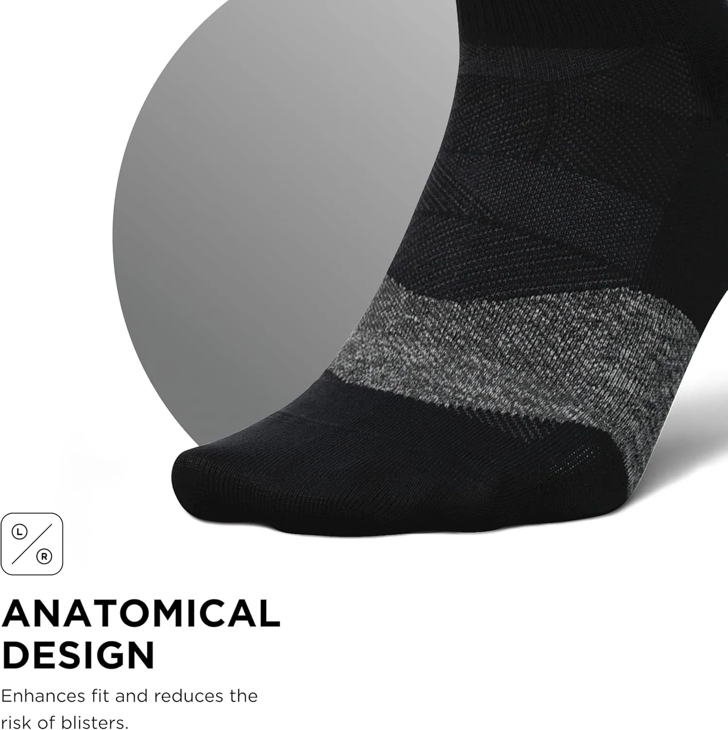 Feetures Elite Ultra Light Cushion Quarter - Sport Sock with Targeted Compression - (1 Pair)