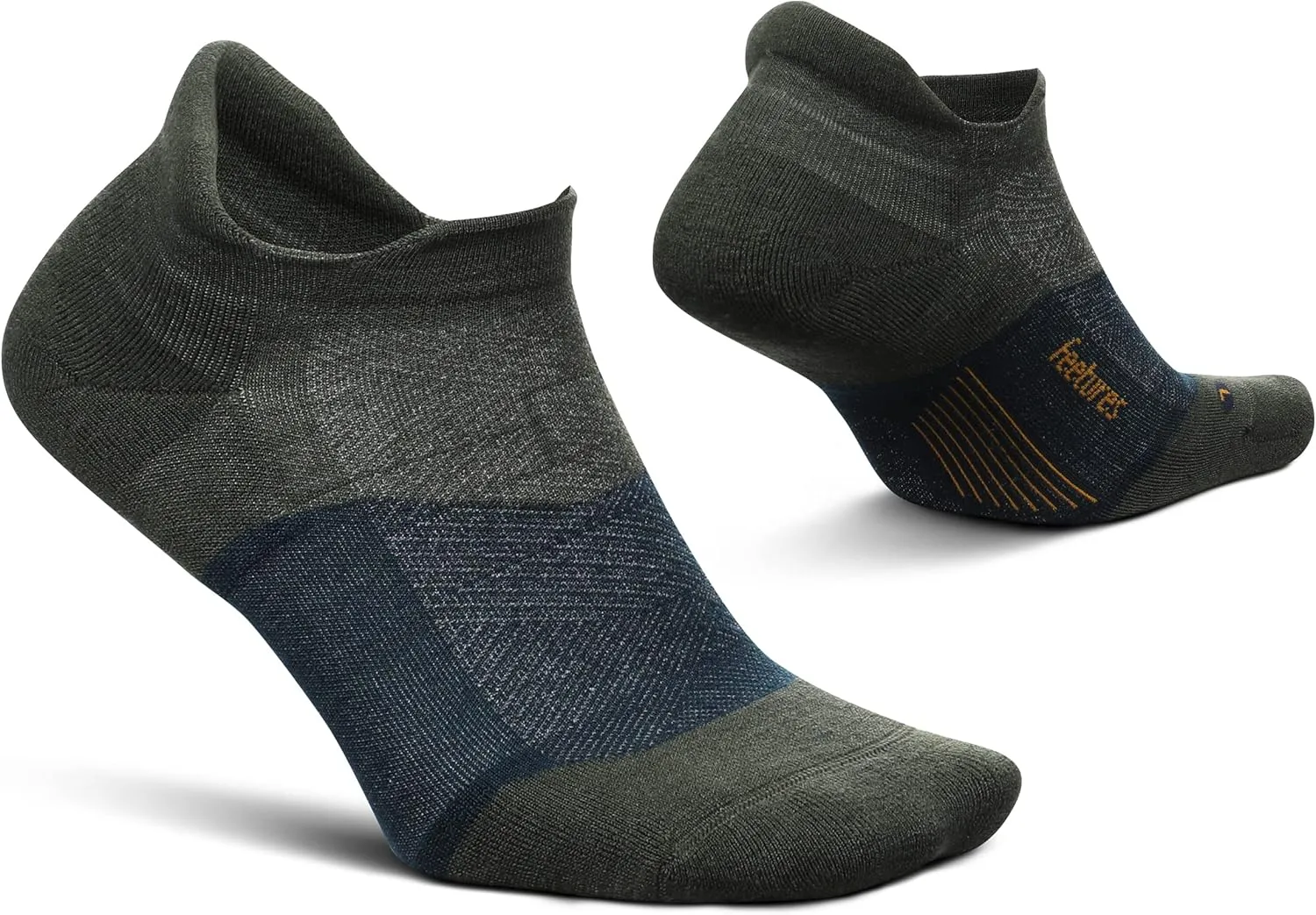 Feetures Merino 10 Max Cushion No Show Tab Ankle Socks - Wool Socks for Women & Men - (1 Pair)