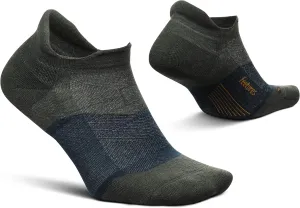 Feetures Merino 10 Max Cushion No Show Tab Ankle Socks - Wool Socks for Women & Men - (1 Pair)