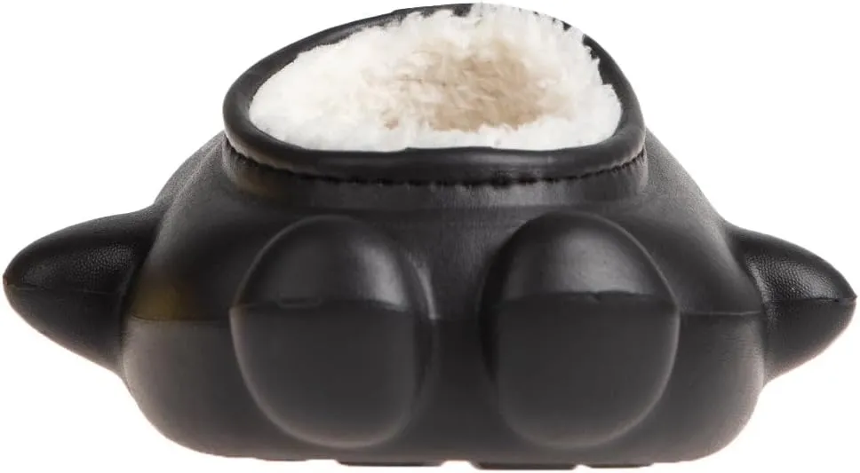 Foamwalk Toddler Unisex Novelty House Clogs with Faux Fur Lining - Penguin Slippers for Toddler Boys/Girls
