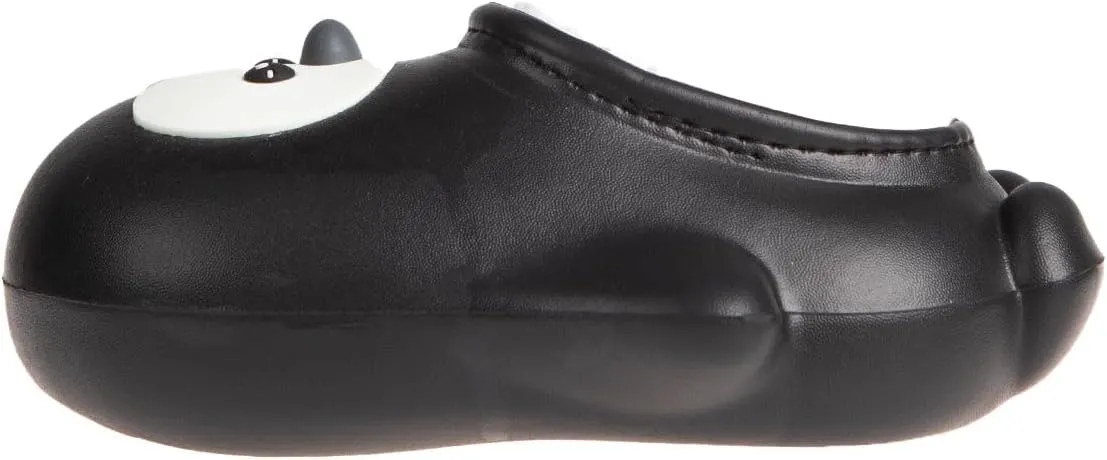Foamwalk Toddler Unisex Novelty House Clogs with Faux Fur Lining - Penguin Slippers for Toddler Boys/Girls