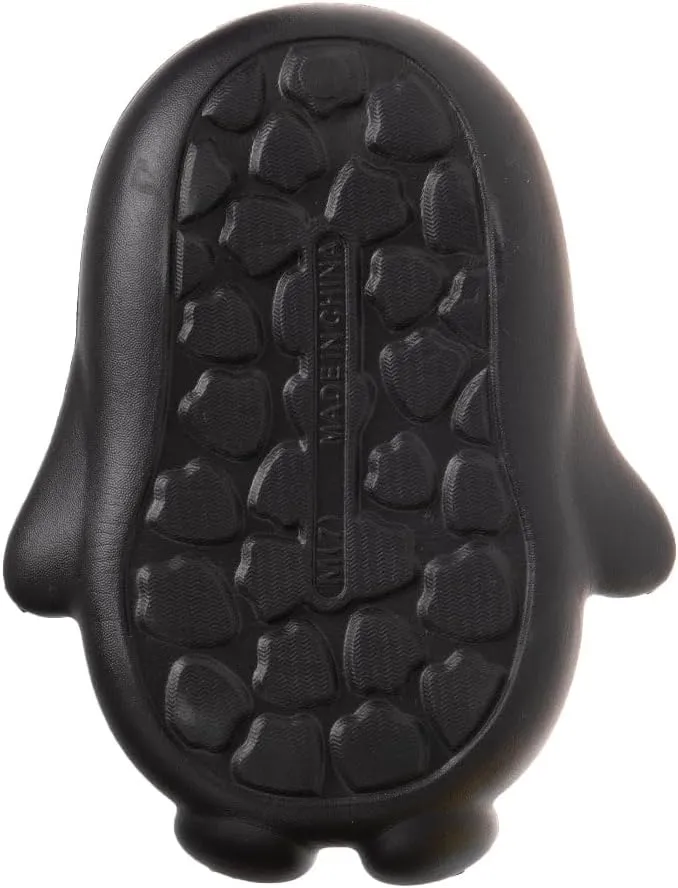 Foamwalk Toddler Unisex Novelty House Clogs with Faux Fur Lining - Penguin Slippers for Toddler Boys/Girls