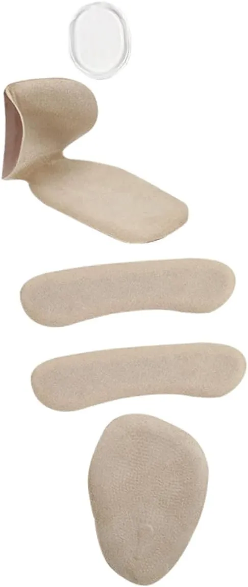 Foot Cushion Pads Inserts 5 Pack Anti-wear Mat Set Heel Guards for Sneakers Strong Adhesive