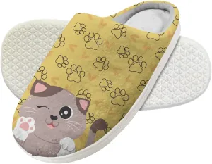 Forchrinse Cool Tiger Boys Slippers for Kids Plush House Slippers Soft Memory Foam Indoor Outdoor Clog Slipper Shoe Lightweight