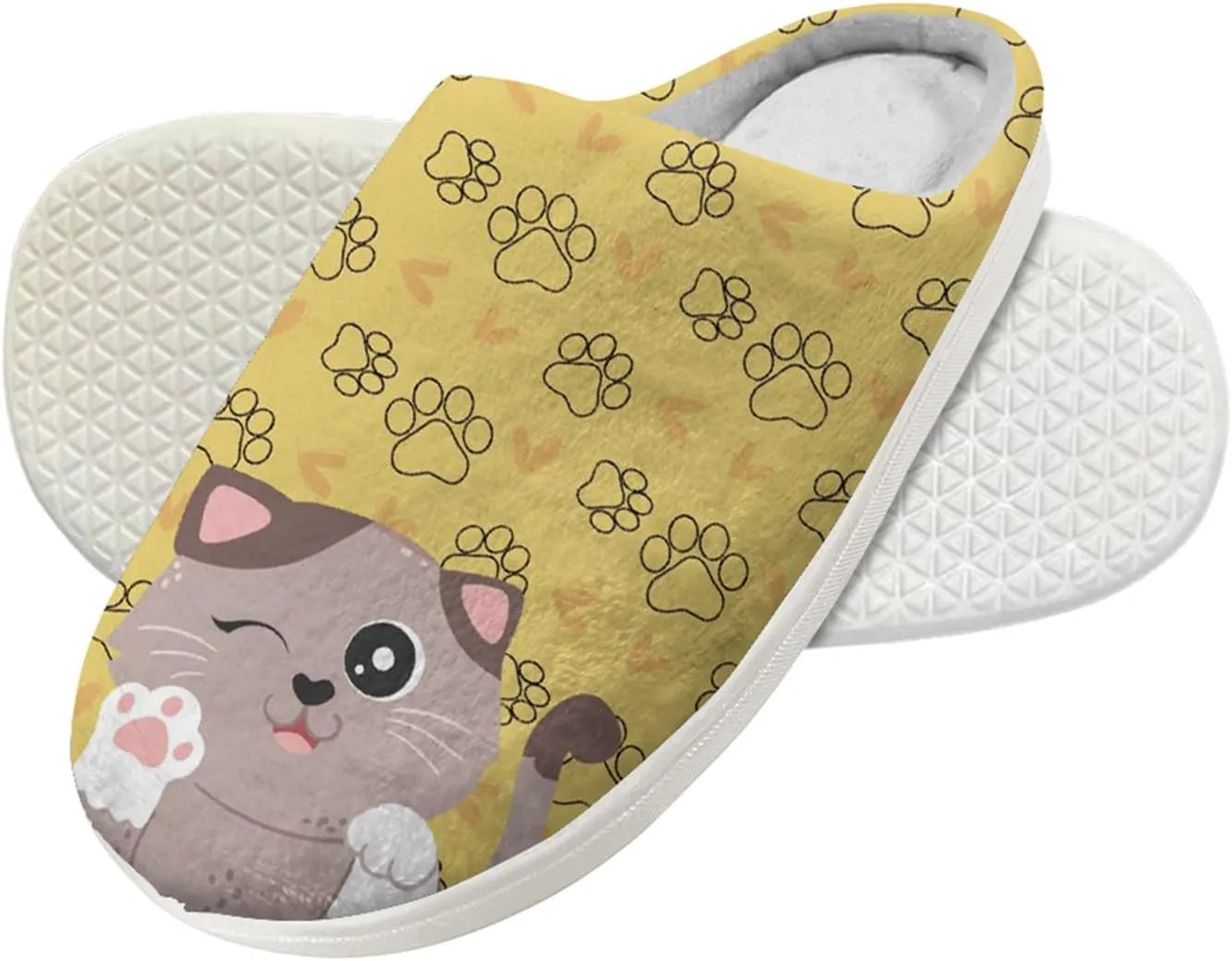 Forchrinse Cool Tiger Boys Slippers for Kids Plush House Slippers Soft Memory Foam Indoor Outdoor Clog Slipper Shoe Lightweight