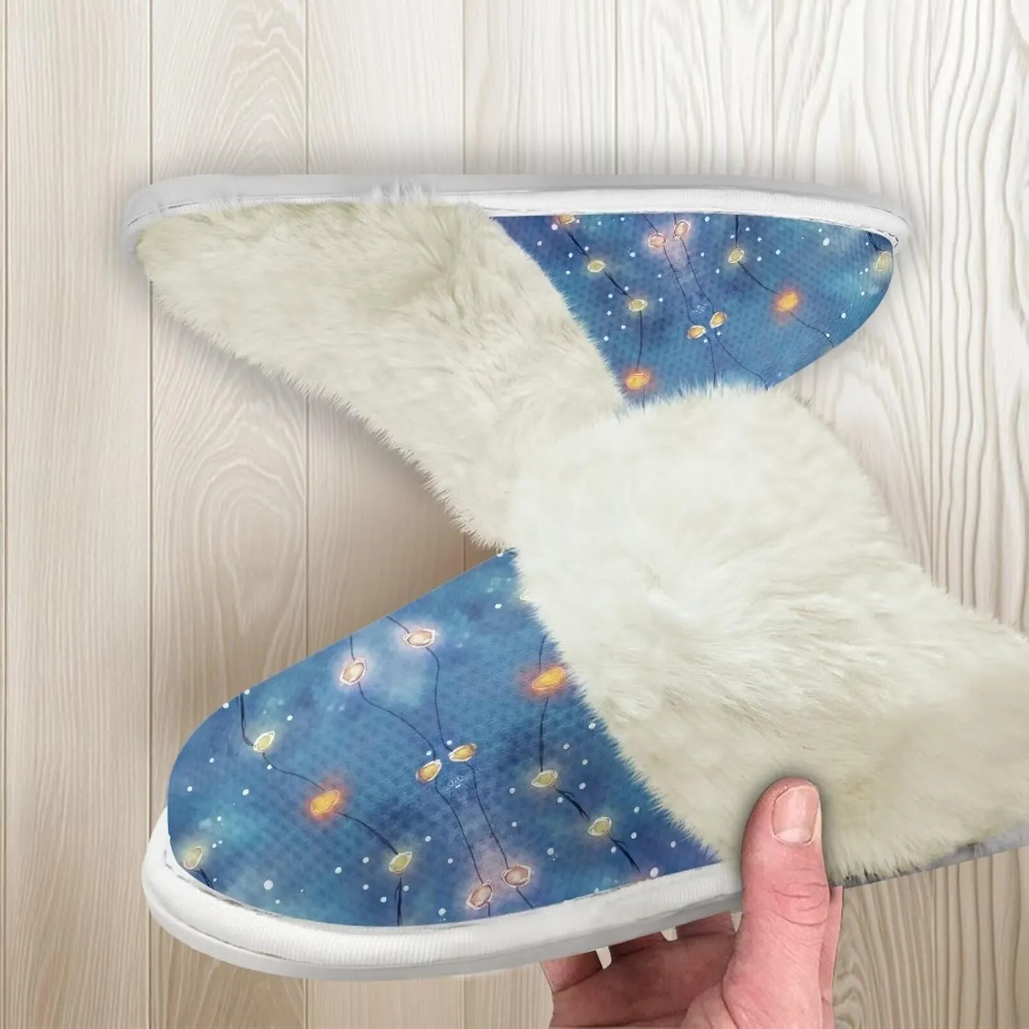 Fuzzy Slippers for Women Cozy Indoor Slippers for Women Fluffy Fur