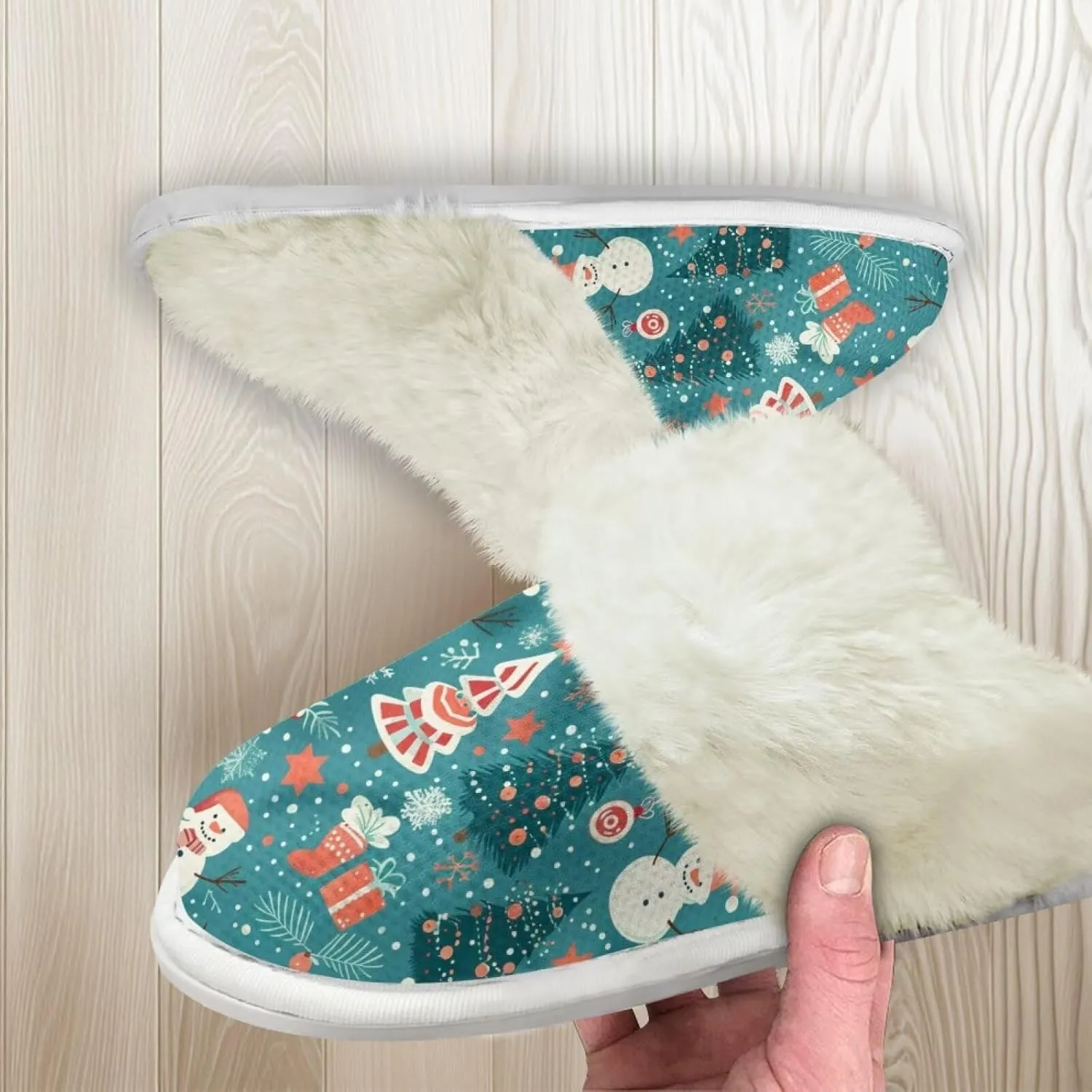 Fuzzy Slippers for Women Cozy Indoor Slippers for Women Fluffy Fur