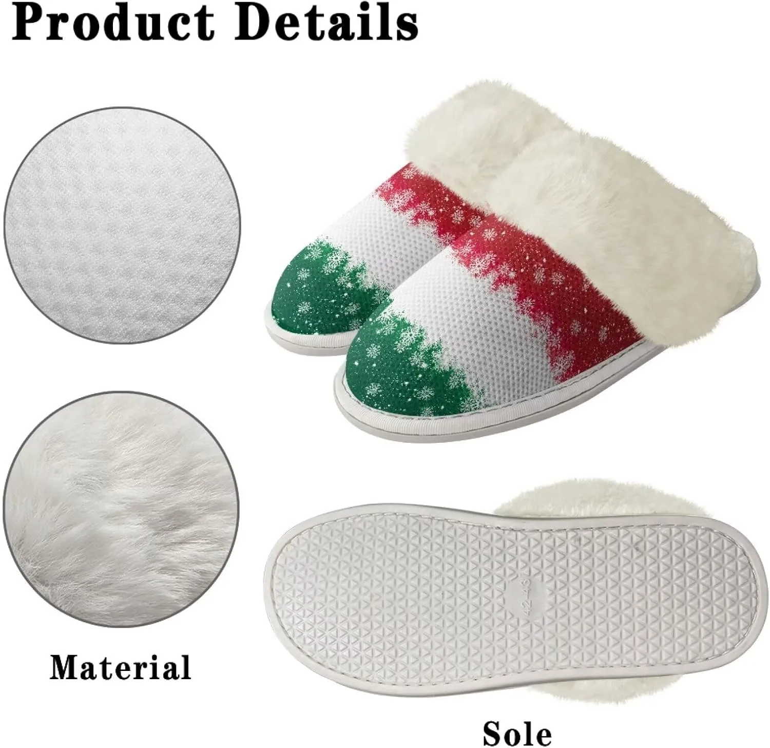 Fuzzy Slippers for Women Cozy Indoor Slippers for Women Fluffy Fur