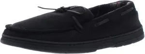 Gold Toe Mens Carter Faux Suede Slip On Moccasin Slippers