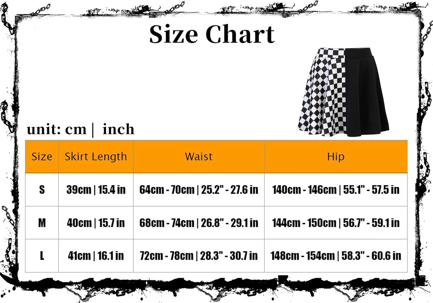 Goth Skirts for Women Punk Grunge Rave Emo Y2k Vintage Halloween