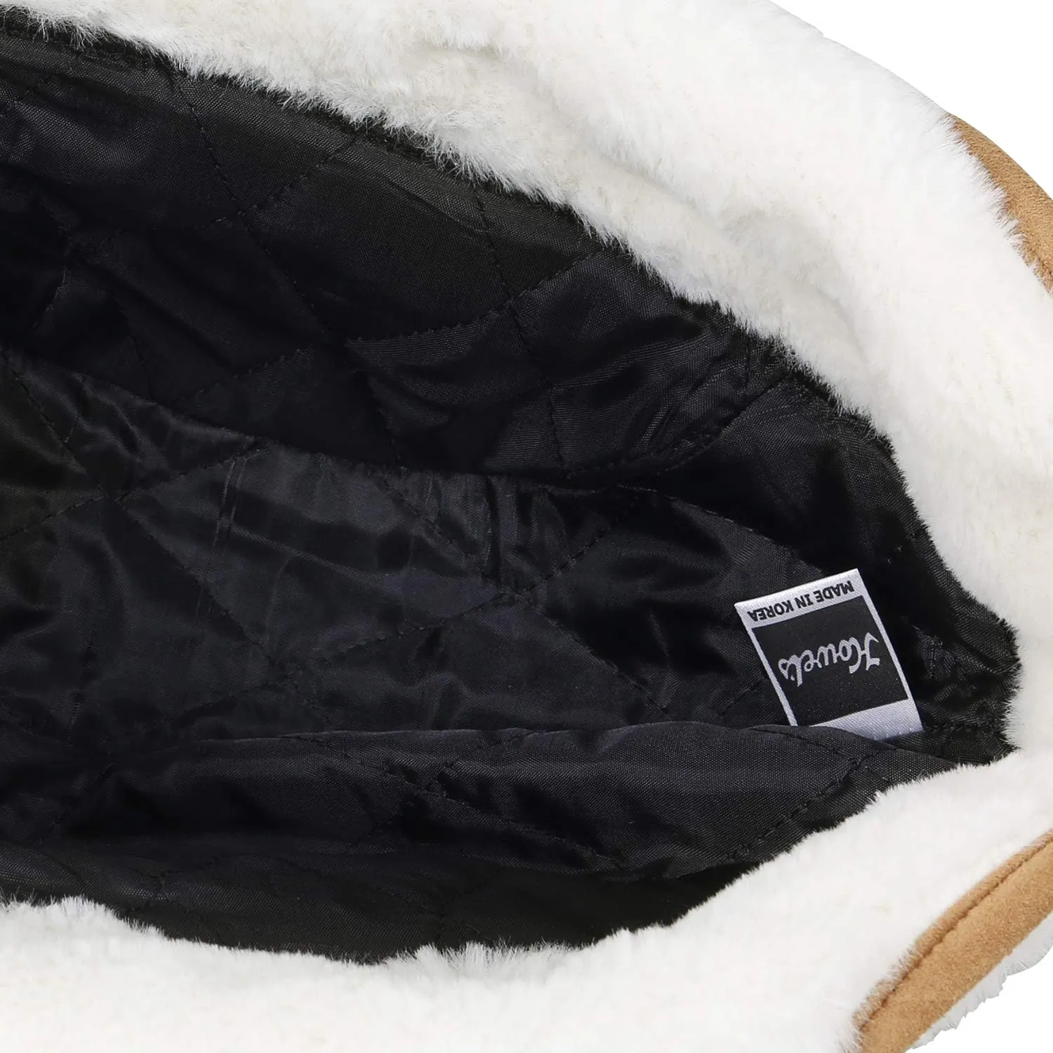 ililily Howels Wool Plaid Pattern Aviator Trapper Trooper Faux Fur Ear Flaps Hat