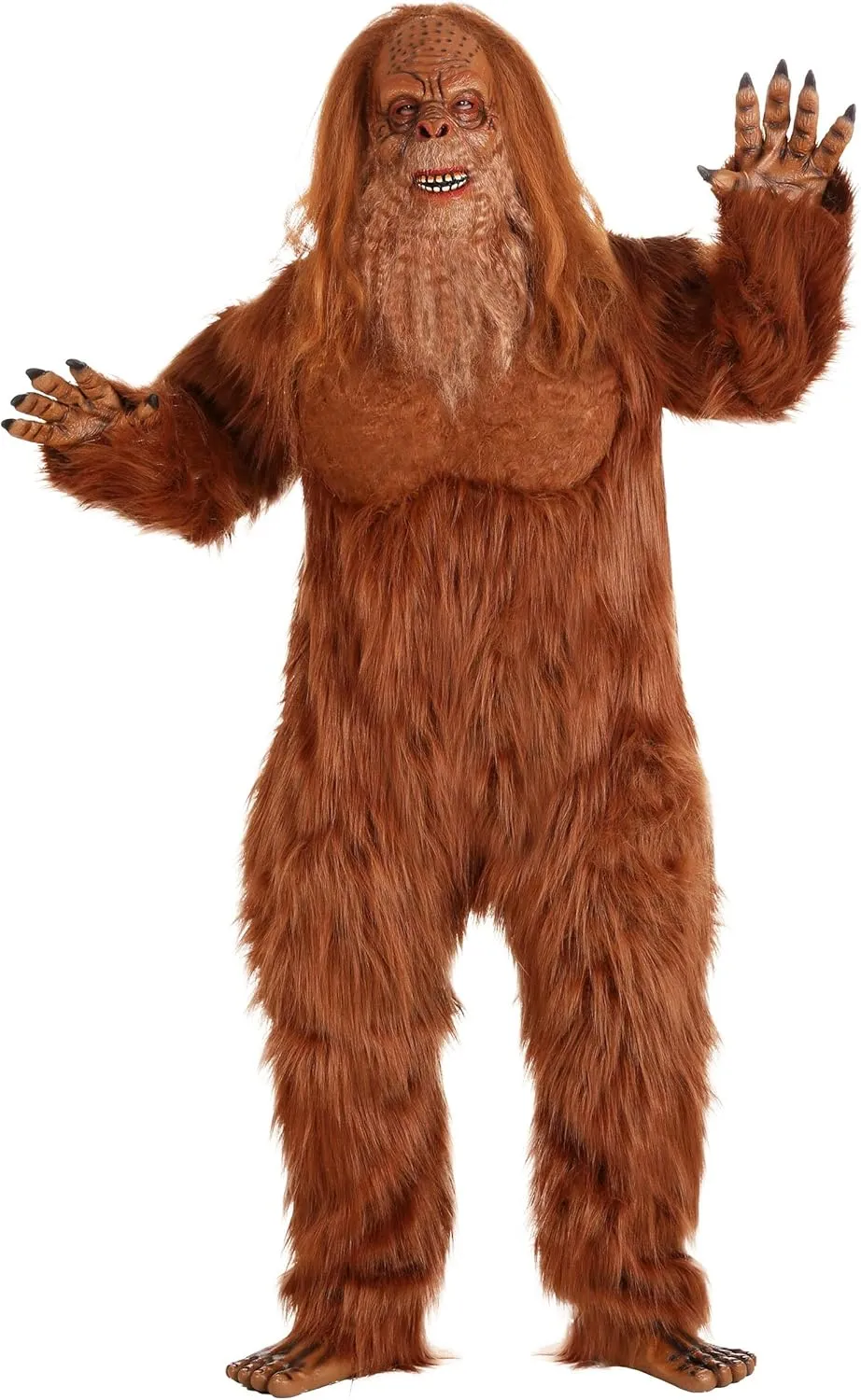 Jack Links Plus Size Sasquatch Costume Bigfoot Mascot Messin With Sasquatch Halloween Costume, Adult Big and Tall Sizes