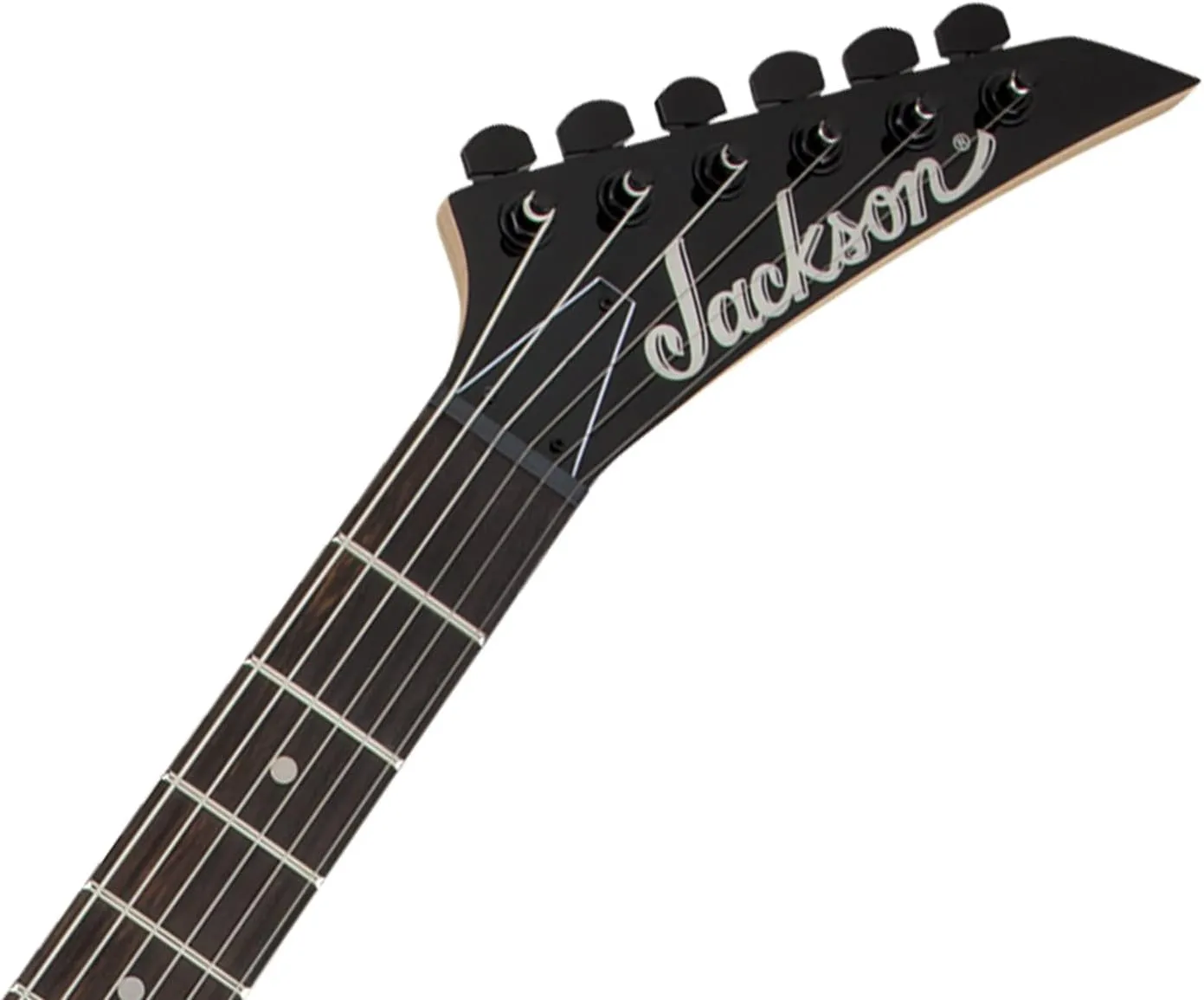 Jackson Dinky JS12 Electric Guitar Snow White Bundle With Cable, Strap, Tuner, Picks, and Austin Bazaar Instructional DVD