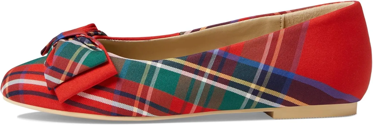 Janie and Jack Girl's Plaid Bow Flat (Toddler/Little Kid/Big Kid)